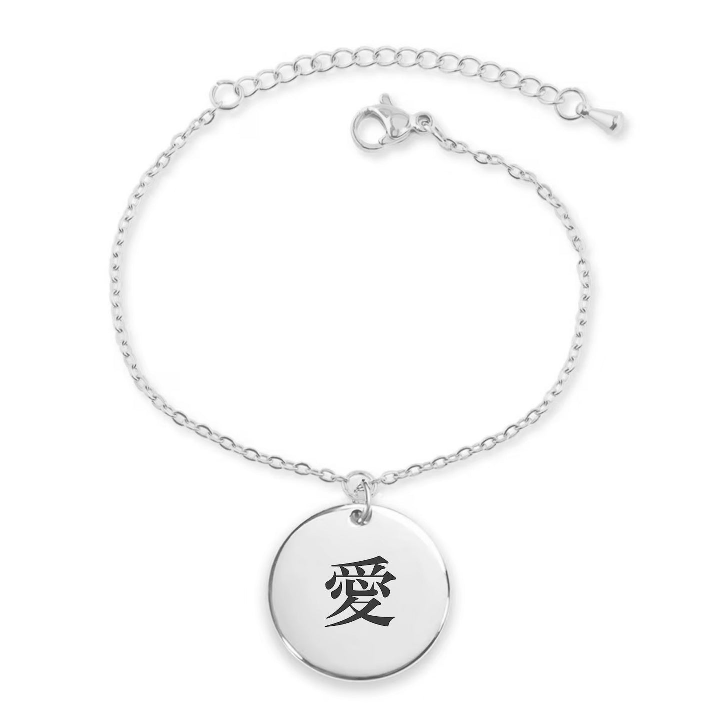 Bracciale Medaglione Kanji Giapponese Donna