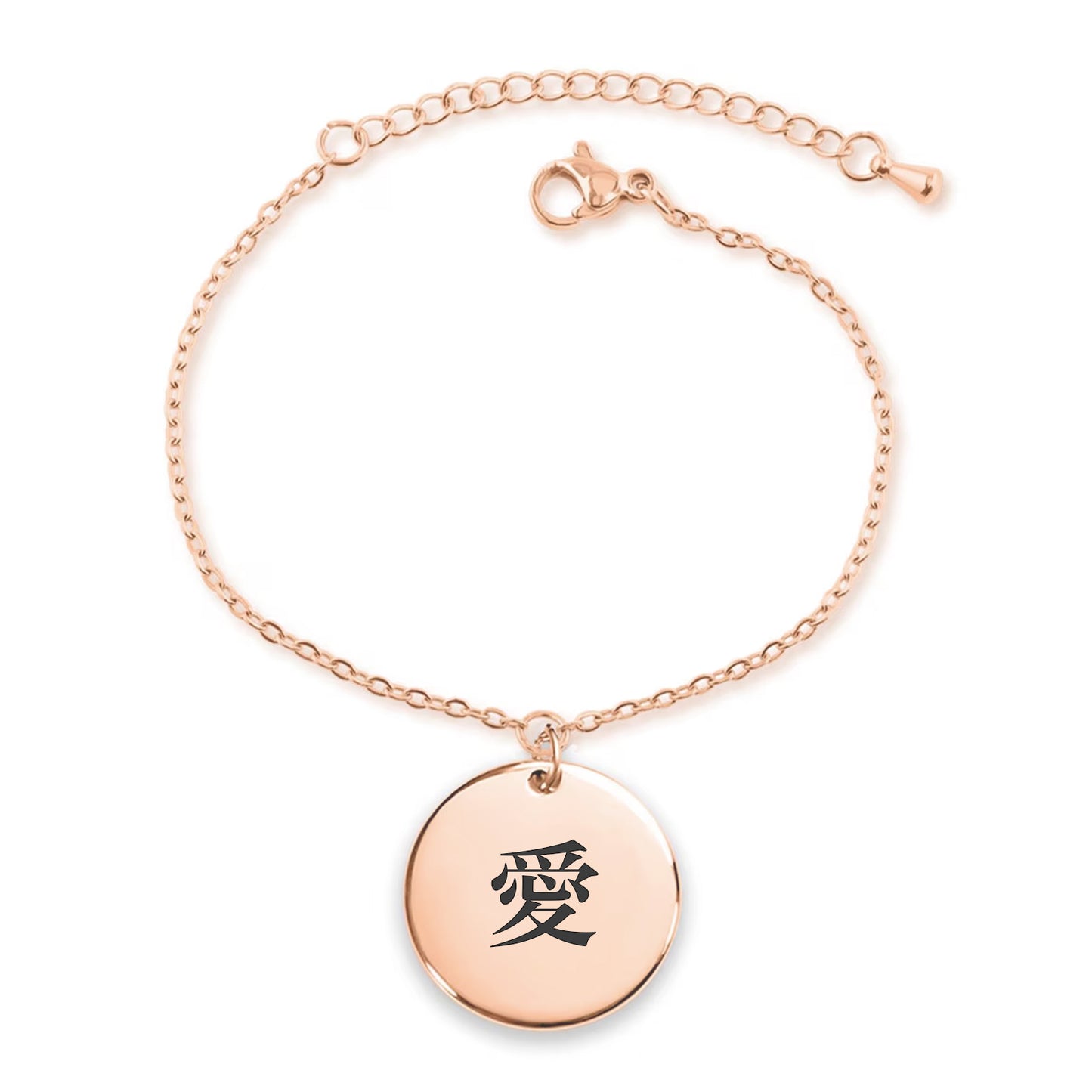 Bracciale Medaglione Kanji Giapponese Donna