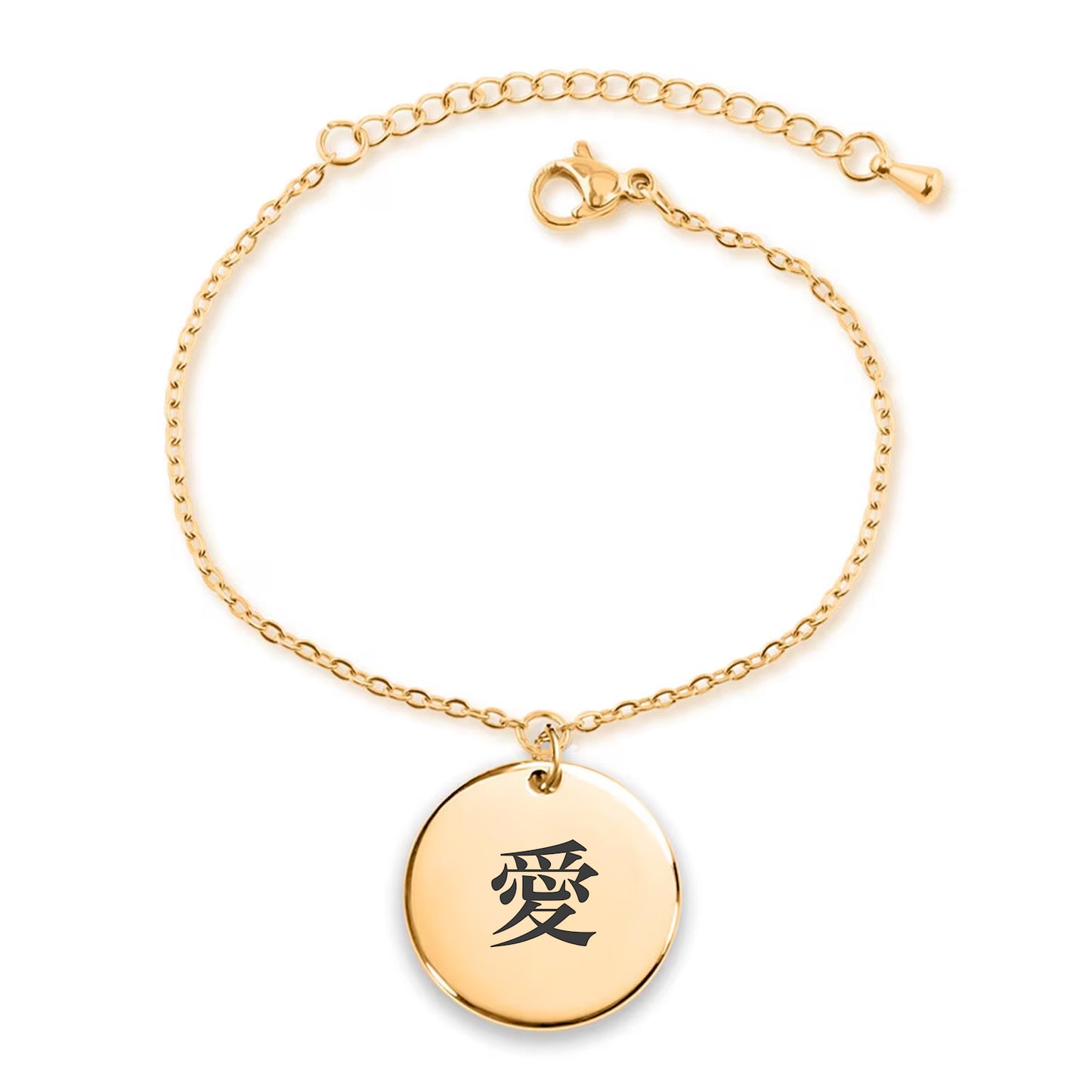 Bracciale Medaglione Kanji Giapponese Donna