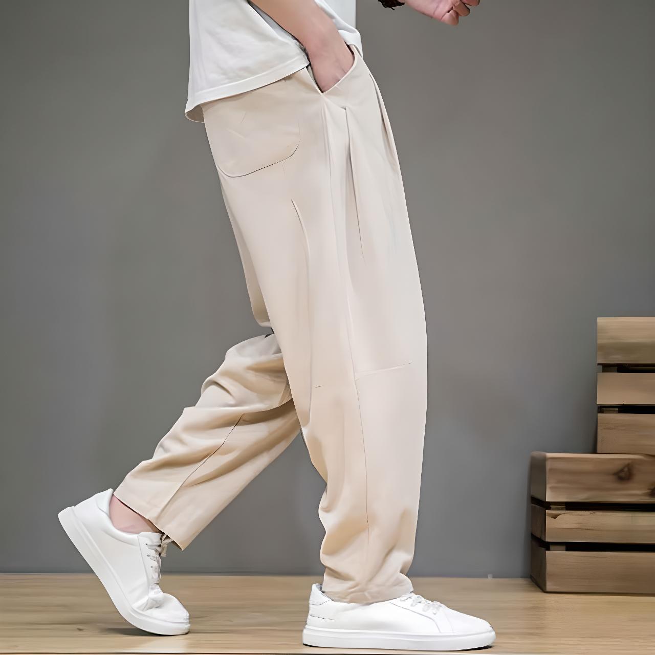 Poche latérale discrète du Pantalon Japonais Homme Souple Shizuka
