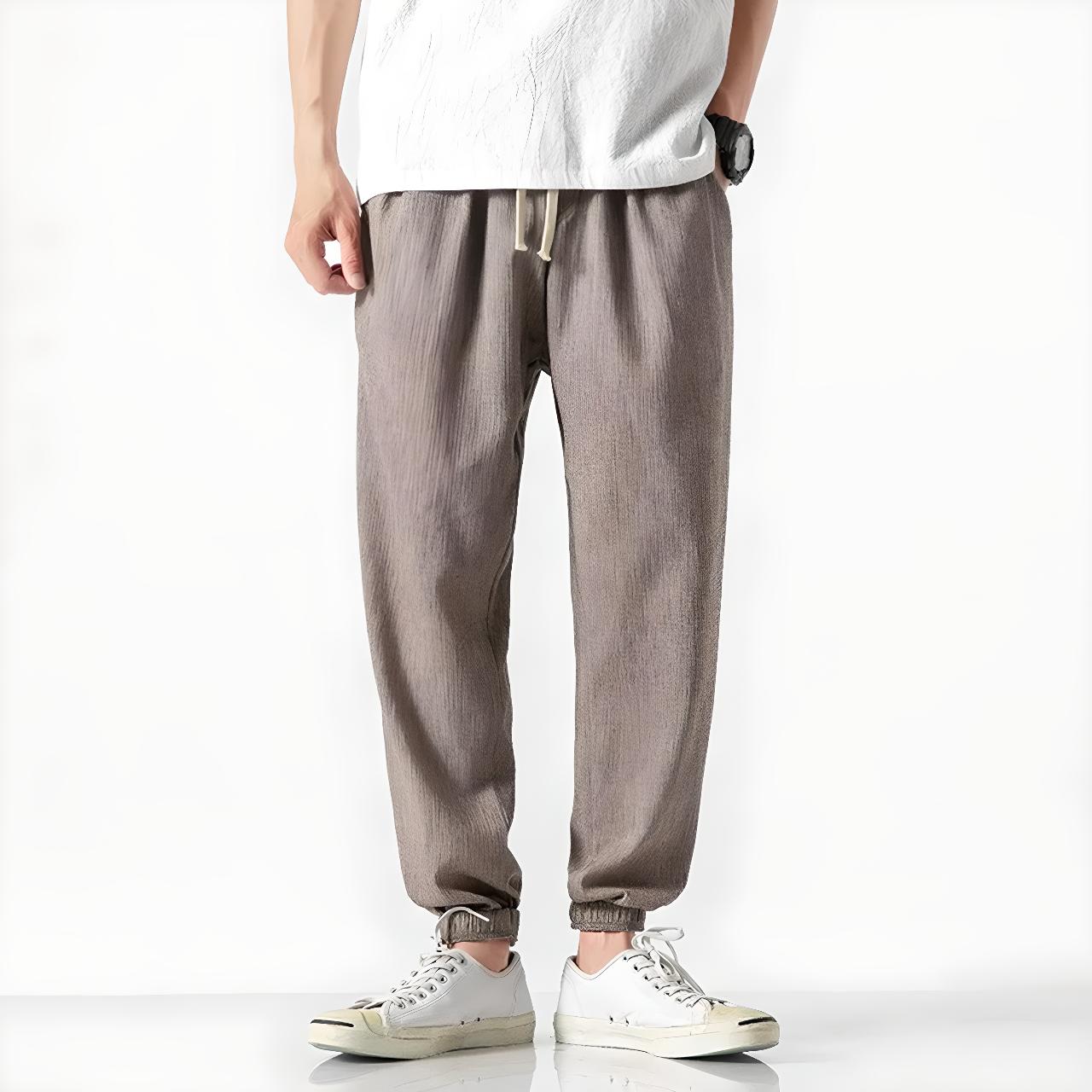 Texture légère du tissu du pantalon Yoko