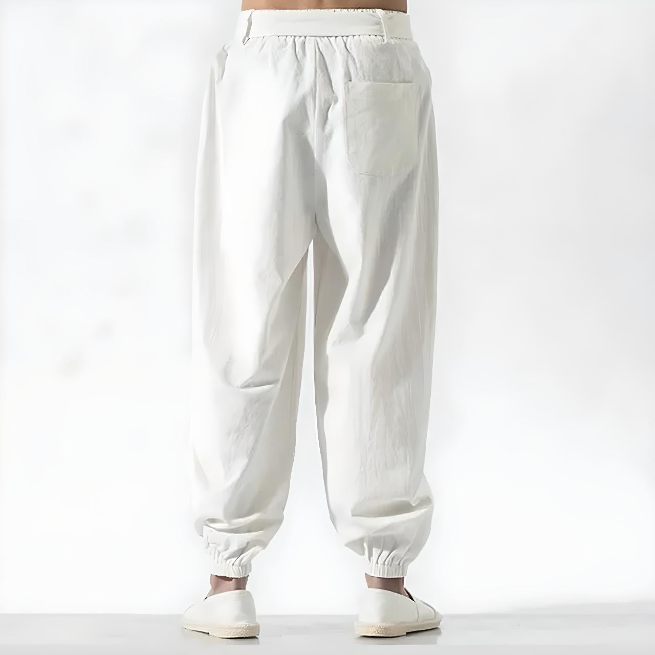 Pantalon japonais homme coupe ample confortable