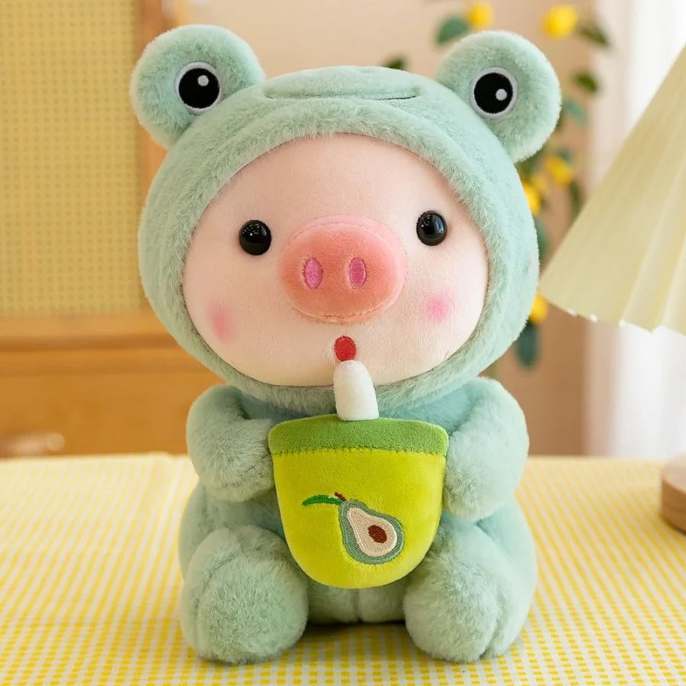 Peluche maialino Bubble Tea Kawaii