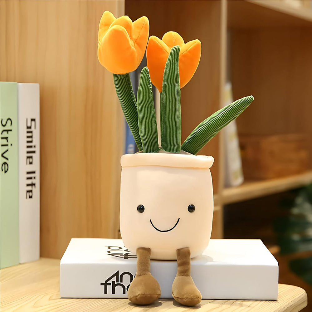Peluche Kawaii fiore di tulipano