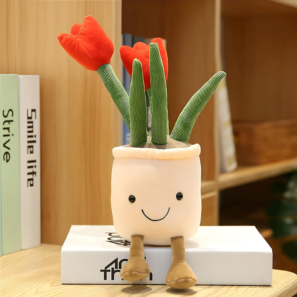 Peluche Kawaii fiore di tulipano