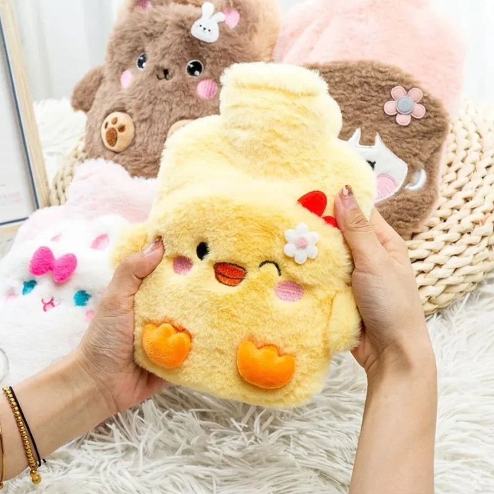 Borsa dell'acqua calda Kawaii in peluche
