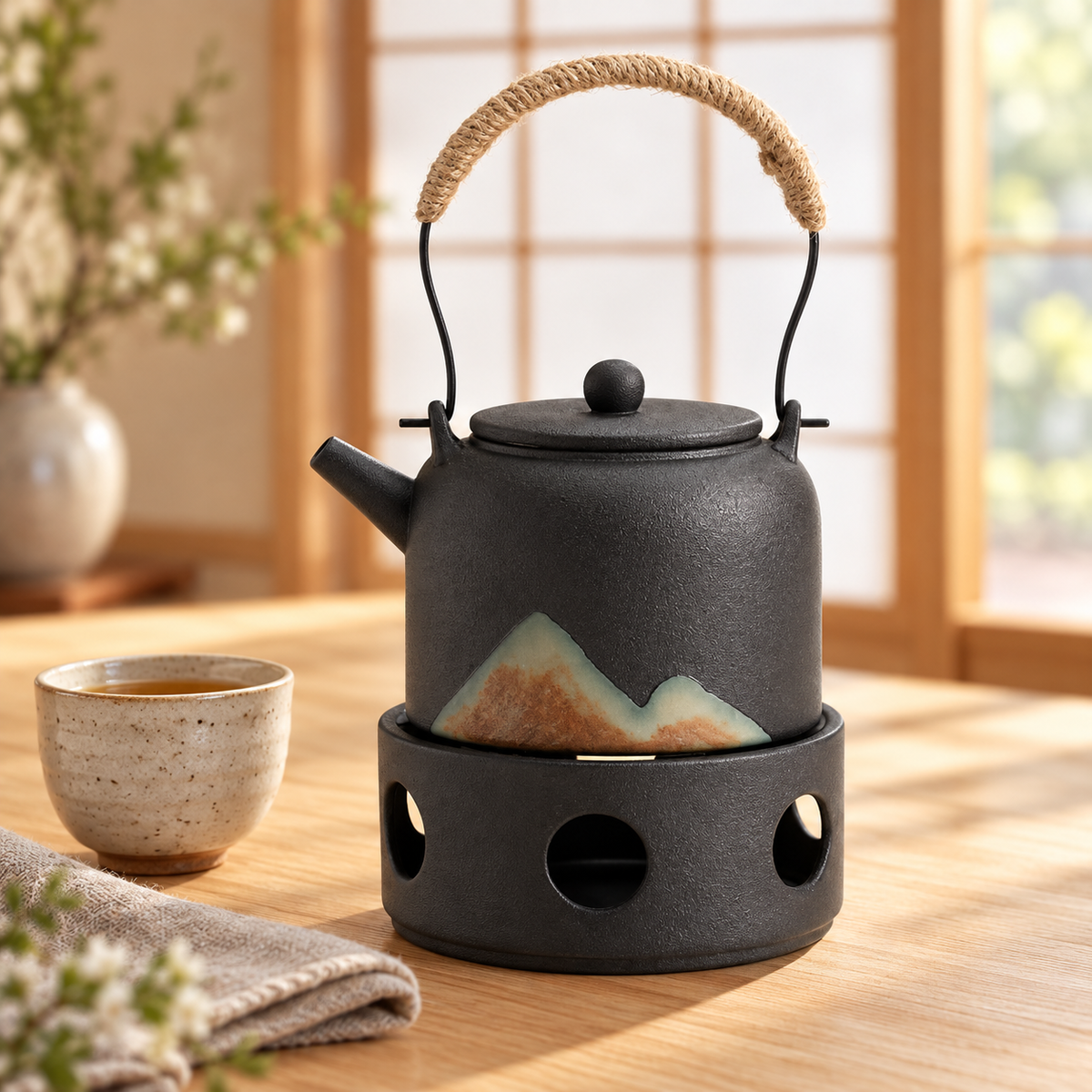 Teiera Giapponese con Scaldateiera Yama