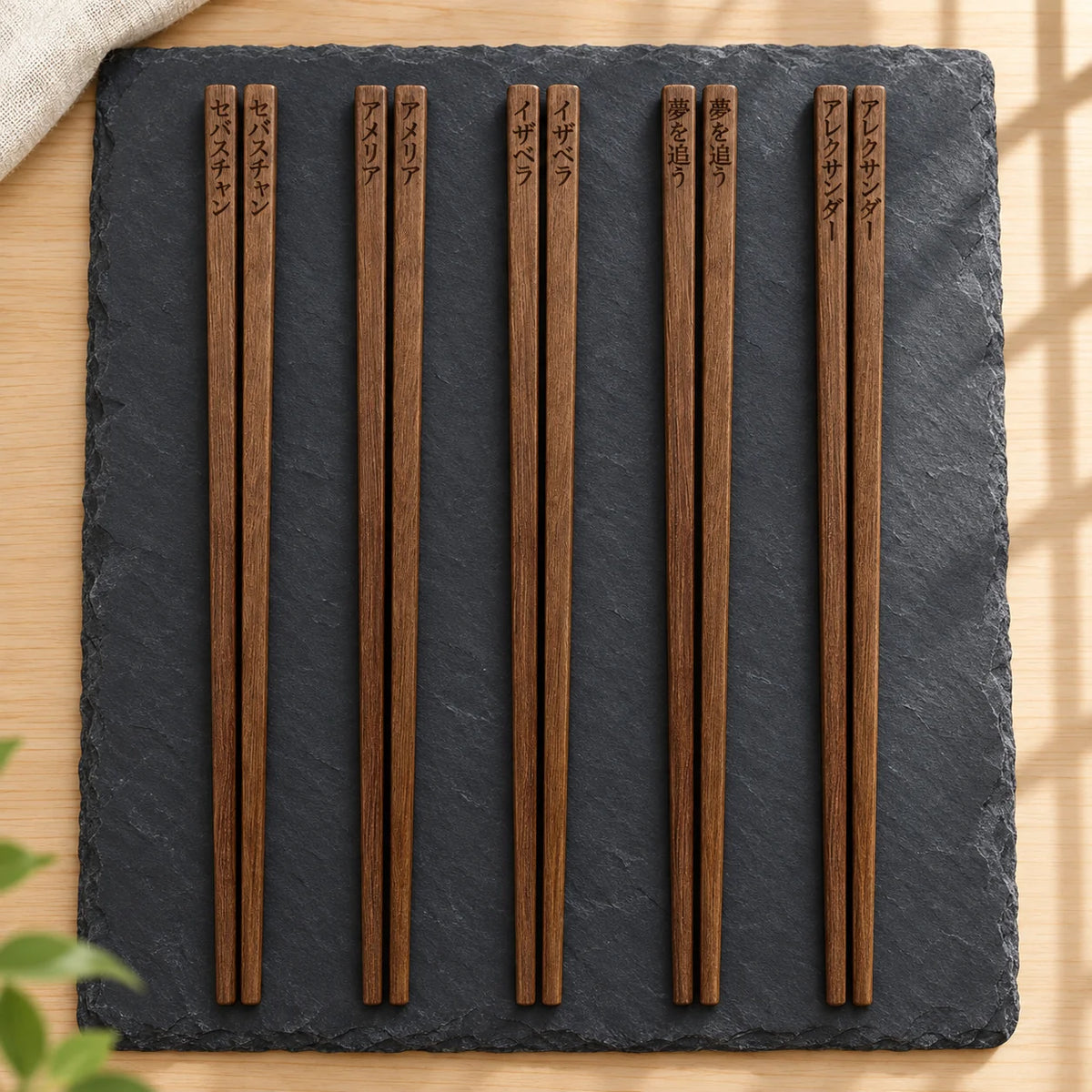 Bacchette Giapponesi Personalizzate – 5 Paia