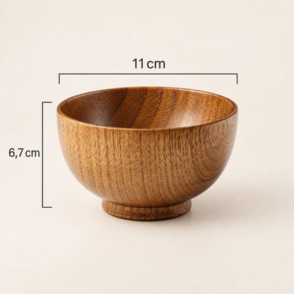 Ciotola Giapponese in Legno Maru – Riso e Zuppa