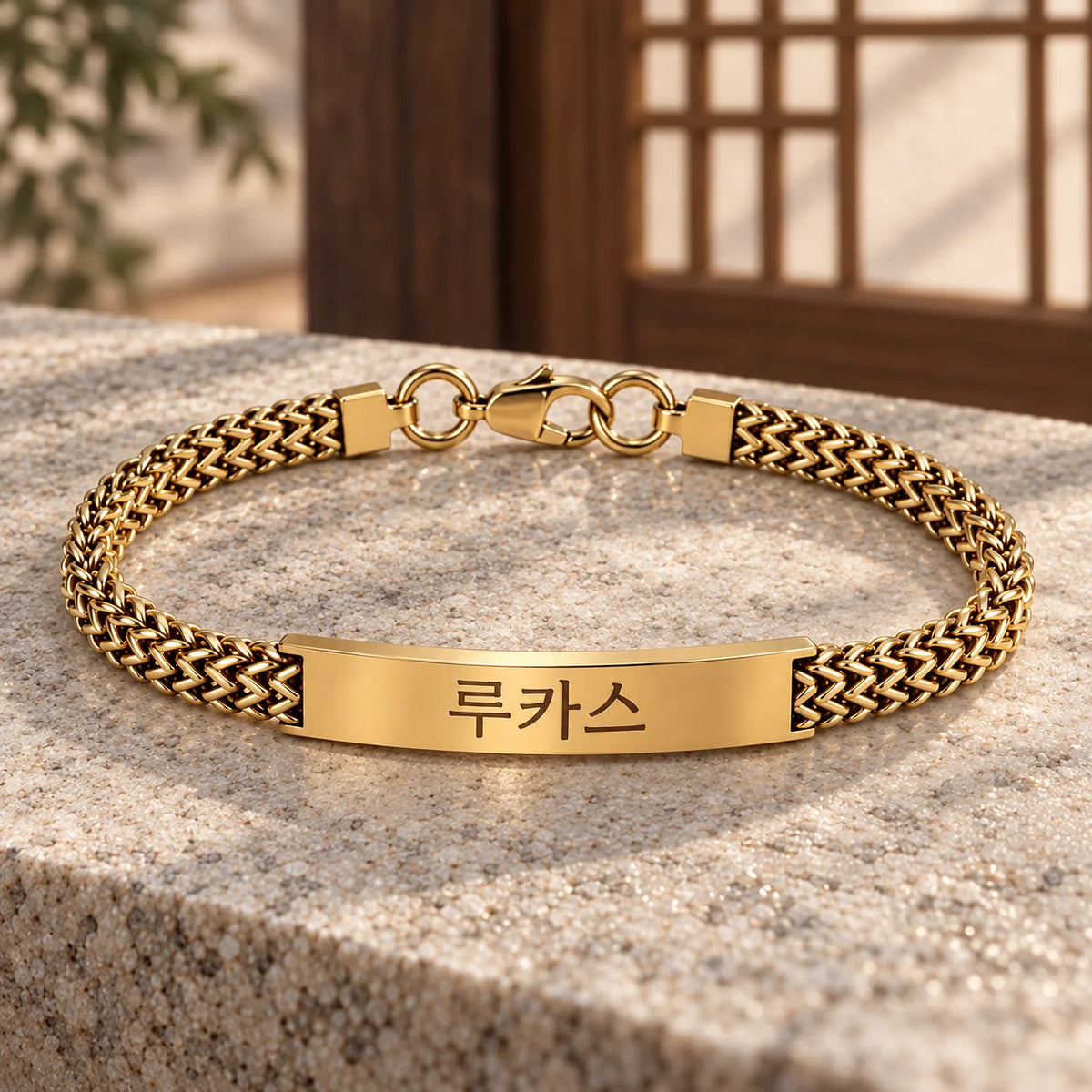 Bracciale Targhetta Coreano Uomo