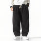 Pantalon Côtelé noir coupe fluide style du japon