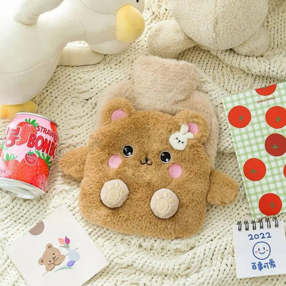 Borsa dell'acqua calda Kawaii in peluche