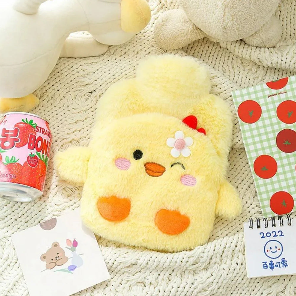 Borsa dell'acqua calda Kawaii in peluche