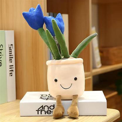Peluche Kawaii fiore di tulipano