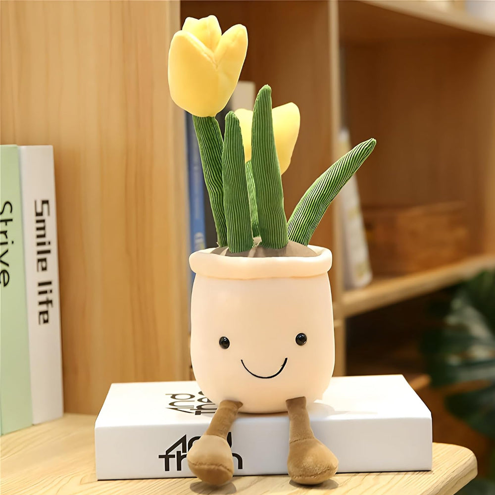 Peluche Kawaii fiore di tulipano