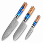 Set di Coltelli Giapponesi Umi Trio – Santoku, Chef e Spelucchino